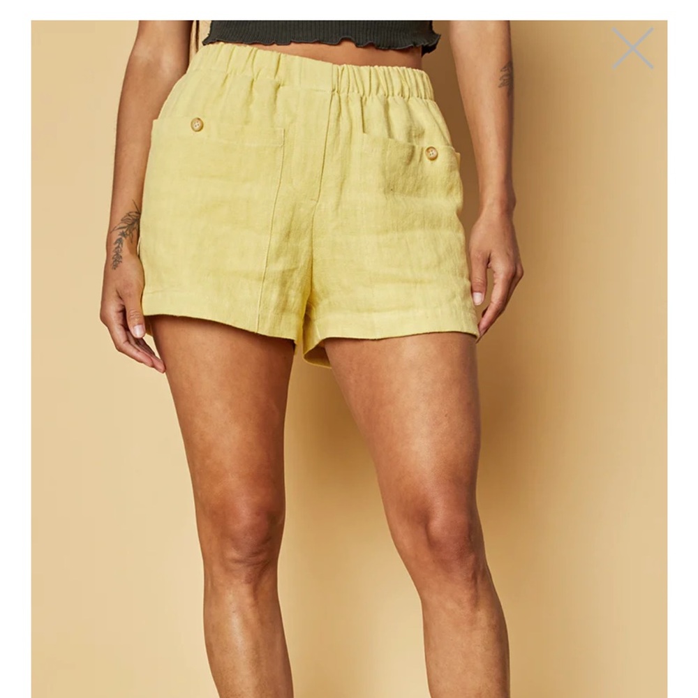 Backbeat co linen shorts